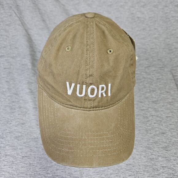 Vuori Ball Cap Strapback Unisex Camel Beige Logo Dad Hat Outdoor Embroidered NWT - Picture 5 of 15